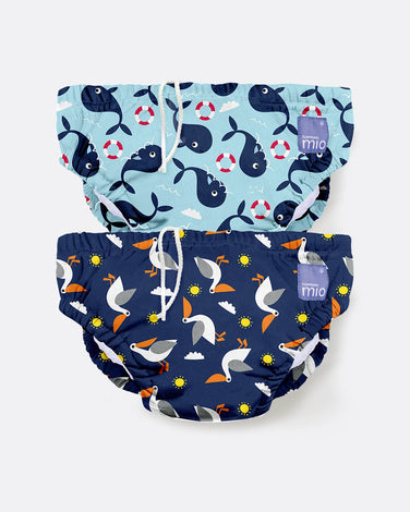 Revolutionary Reusable swim nappy - 2 pack